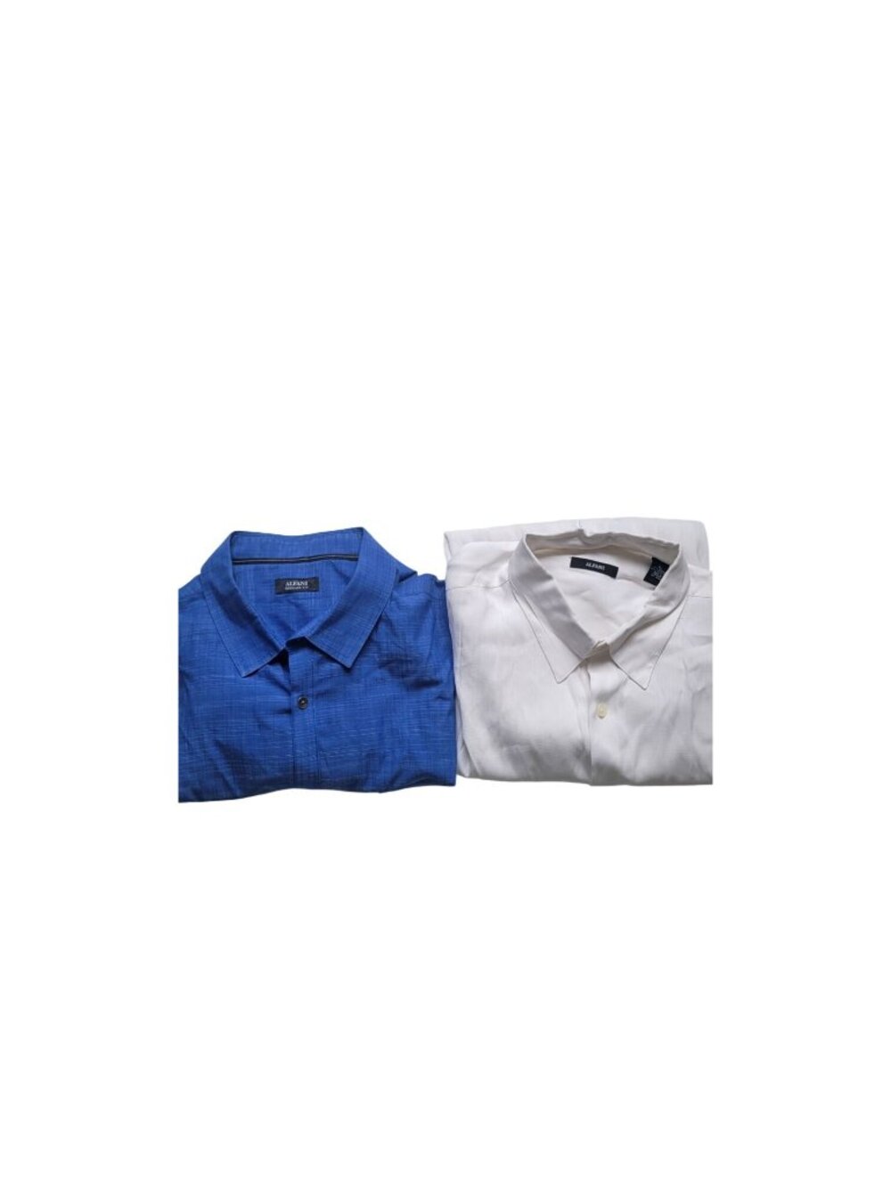 Alfani 2 Bundle Mens Short Sleeve Button Down Shirts Size XL Regular Fit Teacher